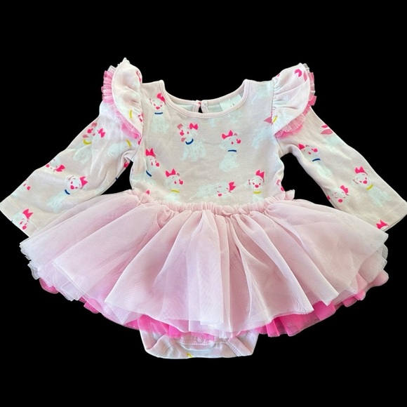 Disney Store Baby Girls 9-12 months Pink Penny Dog Tutu Dress 101 Dalmatians - Picture 2 of 6